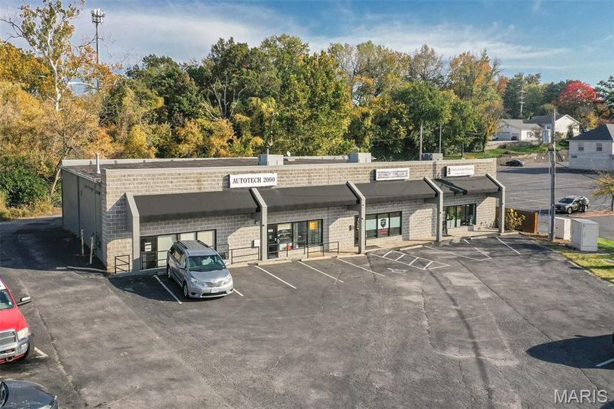 Great Investment Opportunity Minutes from Lambert, the Page Ext, and HIghways 70/170! Parcel is just over 5500 square feet and is currently occupied by 3 tenants. Building could be converted back to 4 bays if owner desired. Each space has retail in the front and great warehouse space in the back. Gross Rents are Currently over $68,000 a year, with a potential as well for  an owner user in 1 portion. The sale also includes the rear adjoining lot on Gertrude and the owner would consider selling his neighboring building at 3452 N Lindbergh as a package deal. Location: City, Suburban