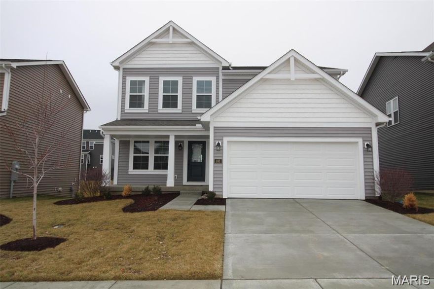 YOU SNOOZE YOU LOSE | One of a kind lease opportunity in an upscale Streets of Caledonia neighborhood near 40/64 X Hwy DD| World class amenities (see all pics) | NEWER  less than 2 year old home| 2  Story home | About 1,900 sq. ft. living area | 3 Bed, 2.5 bath | Open floor plan | No Carpets on Main Level  has Luxury easy maintenance Floors |  Deck | Level LOT Excellent curb appeal awaits you as you approach the home. Enter through the front porch into the foyer area with an office/ den with French doors. Going further inside leads to an open area with a family having contemporary electric fireplace, kitchen with tall cabinets, stainless steel appliances, large island, granite counter tops, plenty of recessed lights and a breakfast area. There is a walk-in pantry off of kitchen, powder room and laundry room close by. Staircase leads to upstairs loft area, 3 bedrooms with walk-in closes and a hall bath. Basement is unfinished and has plenty of storage.

See all pictures of the HOA amenities.