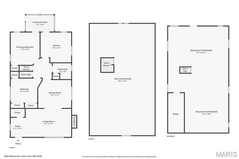 Tiny photo for 5623 Milentz Avenue, St Louis, MO 63109 (MLS # 26022826)