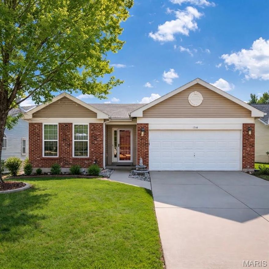 Great opportunity to own in the desirable Providence community! This 3 bedroom, 2 bath ranch offers comfortable one-level living with an open layout and a walk-out basement ready for future expansion. The spacious great room features vaulted ceilings and a gas fireplace and flows into the kitchen and dining area, creating a welcoming space for everyday living or entertaining.

The kitchen includes custom cabinetry, pantry storage and stainless steel appliances, including a double oven. A sliding door leads to the deck overlooking wide open space that backs to common ground. The primary suite features a walk-in closet and a private bath with double sinks, a garden tub and separate shower. Two additional bedrooms, a full bath and convenient main floor laundry complete the main level.

Recent updates in 2025 include new carpeting, updated bathroom flooring and fresh paint.

The full walk-out basement is framed and includes a rough-in for a future bathroom, offering great potential for additional finished living space. The home sits on a level lot that adjoins common ground and includes an oversized two-car attached garage.

Residents of Providence enjoy neighborhood amenities including a clubhouse, pool, basketball court and playground.