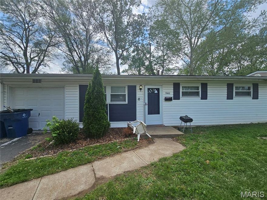 Charming single-family residence located in a quiet residential neighborhood in St. Louis County. This home offers a functional layout with comfortable living spaces designed for everyday living and convenience. The property features a traditional structure type with a private yard setting and mature neighborhood surroundings. Situated on a paved residential street with public utilities, the home benefits from established infrastructure including electricity, natural gas, public water, and sewer service.

The interior layout provides practical flow between living, dining, and kitchen areas, with bedrooms positioned for privacy. The home presents an excellent opportunity for buyers seeking a property with strong potential in an established area. Exterior setting reflects a classic suburban environment with nearby schools, services, and commuter access routes within St. Louis County.

Conveniently located near major roadways, shopping, and local amenities, this property combines accessibility with residential comfort. Ideal for owner-occupants or investors looking to add value in a stable neighborhood setting.