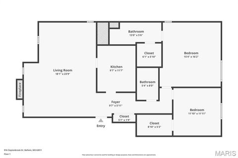 Tiny photo for 916 Claytonbrook Drive #1, Ballwin, MO 63011 (MLS # 26011088)