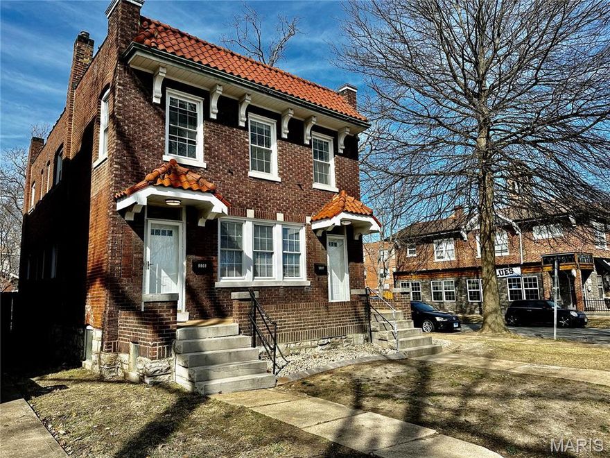 Discover the perfect addition to your portfolio with this beautifully rehabbed duplex located at 5901-5903 S Kingshighway Blvd in the desirable Princeton Heights neighborhood! This turnkey, two-unit building offers roughly 1,200 sq ft per unit of comfortable, modern living, making it an excellent opportunity for investors looking for steady, immediate cash flow...Both units are currently occupied by long-term, reliable tenants. Each spacious unit features 2 bedrooms, 1 bath, and a charming sunroom/office perfect for remote work. The kitchens have been updated with new, modern appliances (including dishwashers in each unit). Tenants enjoy the convenience of dedicated basement storage, laundry hookups, and a secured, fenced-in backyard. Some key features include: Hot Princeton Heights location (63109), walkable to local restaurants and shops. Fully rehabbed, well-maintained, and solid brick construction. Fantastic Layout: 2 bed/1 bath + Sunroom/Office in each unit. Strong Income: $2,790/month (with strong upside potential). Rare 2-car detached garage. Basement storage and laundry hookups. Upside: High value-add potential by adding in-unit laundry on the next turn. This property is perfectly suited for investors seeking a stabilized asset in a high-demand, high-appreciation neighborhood. Don’t miss this chance to own a high-performing asset in St. Louis!