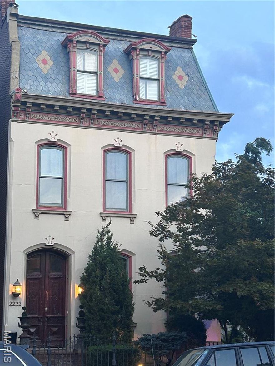 The Gem of Soulard is here! This stunning 4,000+ sq ft historic home blends timeless architecture with modern updates—featuring a second floor viewing gallery, spacious living areas, updated kitchen and baths, and a serene primary suite. Out back, enjoy a private in-ground pool, patio, and  brick garage. Located steps from Soulard’s restaurants, shops, and the wonderful Soulard Market, this one’s got history, luxury, and space to spare. Don’t miss your chance to own a true Soulard classic!