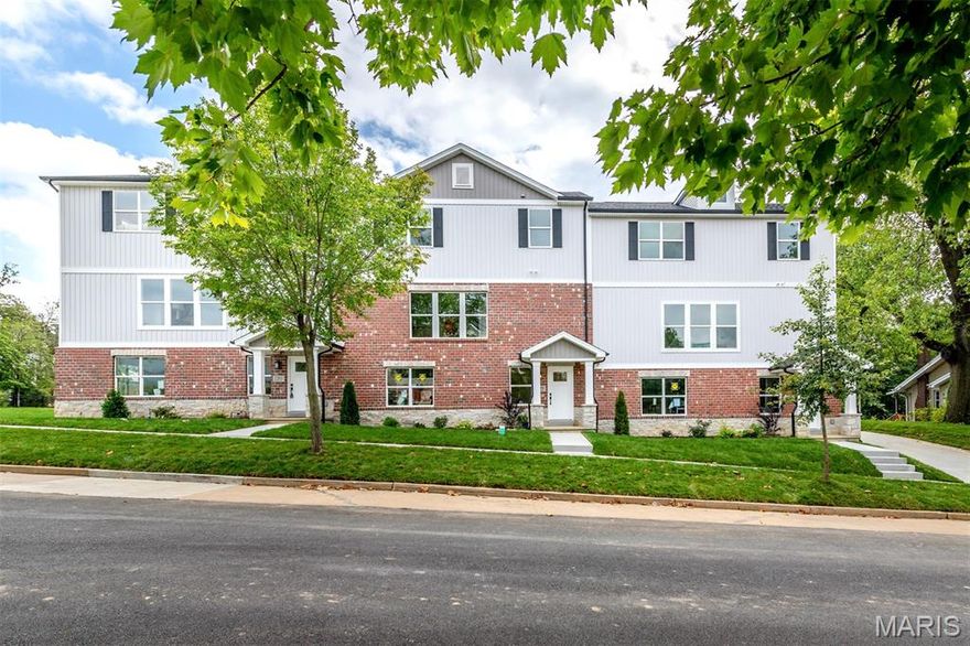 Exceptional investment opportunity in the highly sought-after Clayton School District. This beautifully maintained, two-year-old luxury townhome is part of a well-appointed three-unit building constructed by MK Custom Homes, offering modern design, quality craftsmanship, & low-maintenance ownership.  The open-concept layout features a stylish kitchen with quartz countertops, custom 42” cabinetry, stainless steel appliances, & a spacious center island that flows seamlessly into the main living area—ideal for long-term tenant appeal. A cozy fireplace anchors the living space, while upgraded lighting, fixtures, white paneled doors, & crown molding add lasting value & visual appeal. Upstairs, the property offers a generous primary suite & two additional bedrooms, complemented by adult-height vanities and thoughtfully selected finishes throughout. Additional highlights include 9-foot ceilings, recessed lighting, high-efficiency HVAC, main-level laundry, a two-car garage, architectural shingles, & an attractive stone exterior. This residence benefits from added privacy & abundant natural light. The property is currently tenant occupied, providing immediate income potential. Conveniently located near major highways, downtown Clayton, Forest Park, WashU, Demun, St. Mary’s Hospital, & public transportation, this is a prime location for sustained rental demand.  A rare opportunity to acquire a nearly new, income-producing property in a premier location!