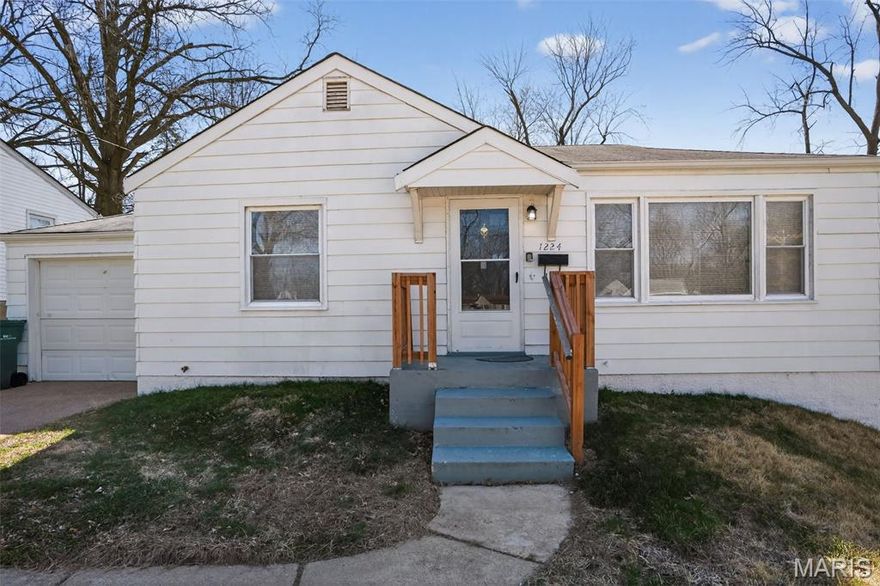 Welcome to this classic ranch-style single-family home at 1224 Kilgore Drive in St. Louis! This 2-bed, 1-bath residence offers approximately 792 sq ft of comfortable living space, perfect for first-time homebuyers, investors, or those seeking a cozy home in an established neighborhood.

Featuring an attached garage and a full basement, this property provides practical space for storage and future improvements. The home sits on a standard residential lot with plenty of outdoor room for gardening, relaxing, or entertaining.

Conveniently located near shopping, schools, and major roadways, this property combines comfort and accessibility. Don’t miss your chance to own a well-situated home in a solid St. Louis neighborhood — schedule your showing today!