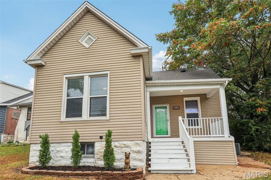 BRAND NEW ROOF! Large parking pad in back and huge lot! Welcome to this beautifully maintained 2-bedroom, 1-bath gem located in the desirable Clifton Heights neighborhood of St. Louis! Nestled on a quiet, tree-lined street, this home offers a perfect blend of classic character and modern comfort. Step inside to find a light-filled living space with hardwood floors, and completely renovated Jack and Jill bathroom. Both bedrooms are generously sized with good closet space, and the full bath is clean, bright, and move-in ready. Enjoy peaceful mornings or evenings on the covered front porch, or entertain friends and family in the huge fenced backyard—ideal for gardening, pets, or play. Additional perks include off-street parking, a full basement with laundry and storage, and a location that's just minutes from The Hill, Forest Park, restaurants, highways, and more. Whether you're a first-time buyer, downsizing, or looking for a charming city home in a sought-after area, this Clifton Heights classic checks all the boxes. Recent updates include - New flooring and restored original hardwood, bathroom renovation, and more! Don’t miss your chance to own a piece of one of St. Louis’ most beloved neighborhoods—schedule your private showing today.