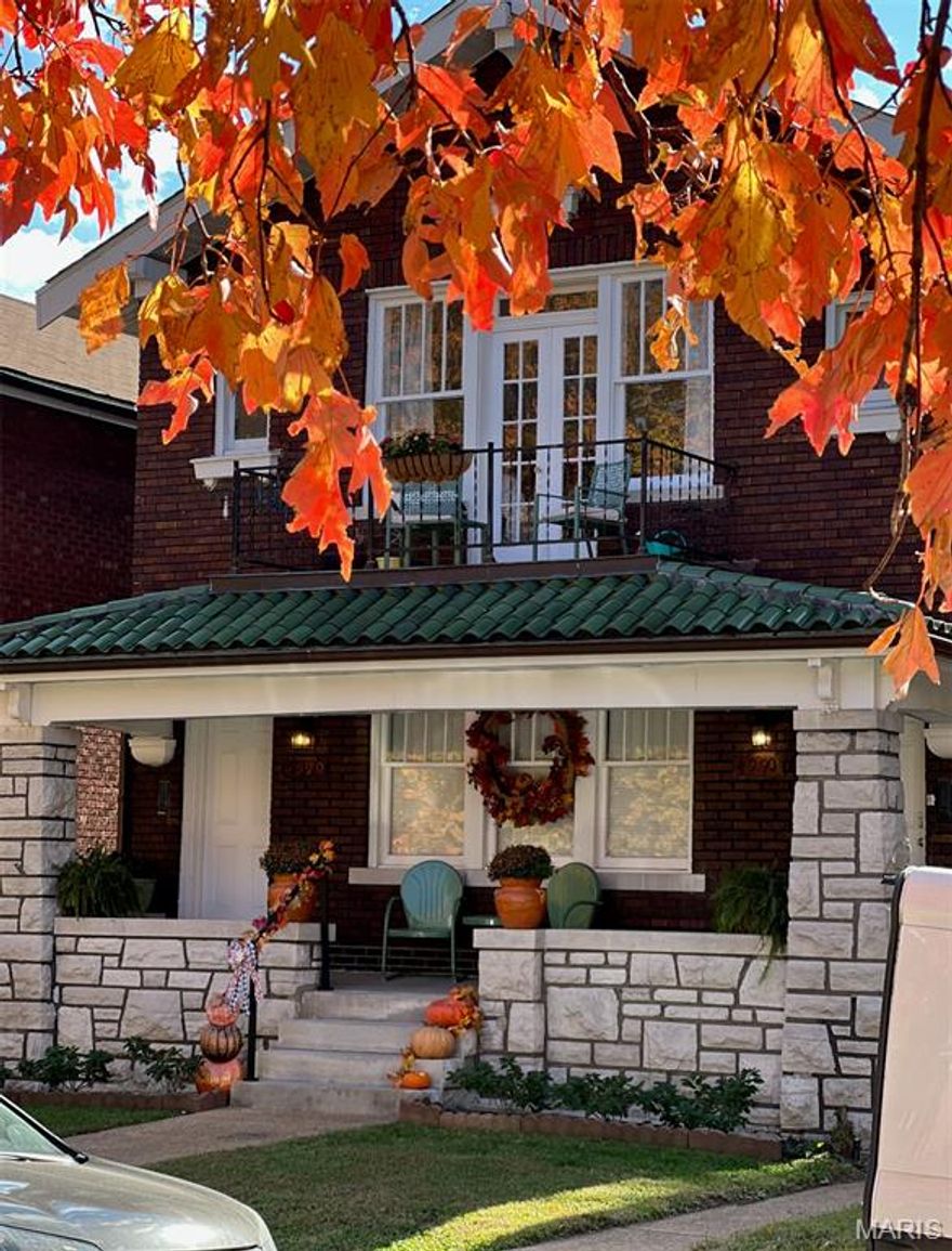 Charming and versatile duplex in a location that truly offers something for everyone. Excellent neighborhood restaurants and fun bars.  Ideally situated under two miles from the celebrated restaurants of The Hill, the Missouri Botanical Garden, Francis Park, and Tower Grove Park, and less than four miles from the Saint Louis Science Center and the Central West End with its renowned hospitals. The Saint Louis Zoo is just five miles away, with Clayton and Downtown St. Louis both under a ten-mile drive.

Each unit features a spacious 2-bed/1-bath layout filled with natural light and beautiful stained-glass windows that add warmth and character.  Enclosed rear sunrooms provide flexible bonus space for relaxing, hobbies, or everyday living. A full-length front porch spanning the width of the home offers a welcoming place to enjoy morning coffee, read a book, or simply watch the neighborhood go by. The second-floor unit includes large doors and windows opening to the terrace, enhancing the bright, airy feel throughout.  The second floor features a convenient, remote-controlled ventless gas fireplace, perfect for creating a cozy winter ambiance.

Ideal for owner-occupants, multi-generational living, or investors, both units are move-in ready. Both units include an updated kitchen with 2-year-old appliances, luxury vinyl plank and ceramic flooring, a 1-year-old roof, approx. 2-year-old AC compressors, approx. 1-year-old 80 gallon water heater tanks, and 1-year-old lateral sewer line.  Electrical boxes are copper wiring with new 200 amp panel.  Ample parking with a 2-car detached garage with adjacent carport for a 3rd car, and offering ample off-street parking. 

A MUST SEE on this well-maintained property in one of St. Louis’ most desirable neighborhoods.  Thank you for your interest!