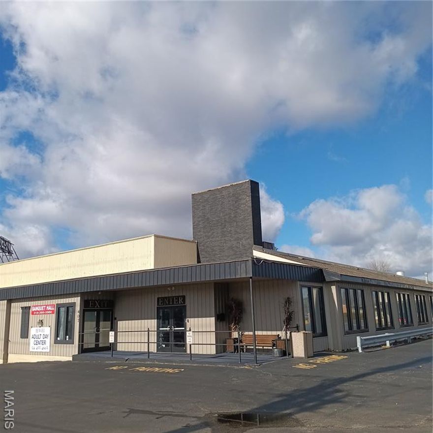 Huge opportunity to own Appx 16,000 Sq Ft of Fully Operating Elegant Event/Banquet Space, or Bring your Own Idea to convert this Versatile Venue to Fit your Plans** Complete with Large Full Service Kitchen, Three Bars, Large Banquet Room With movable walls to Make 2 or 3 Smaller Spaces**There is another Elegant Space Featuring A Curved Bar, Dance Floor, Built in Booths plus Floor to Ceiling Windows**Formerly Yacovelli's, This Premiere Event Venue Hosts Weddings, Corporate events,  Birthdays,  Celebration of Life, Retirement, Fundraisers, Reunions,  Church Events & More** Take a Nostalgic, Step Back in Time and be Dazzled by the Custom Banquet Room Ceiling That came from the Historic SS  Admiral**Fire Srinkler System, Spacious Parking Lot, Multiple Restrooms Plus 2 Newer Private Handicapped Restrooms**Roof & Street Pole Signage*Centrally Located, just minutes from  Highways 270--170--70--370--367 and the Airport**Turn Key 15,917 Sq Ft Event/Banquet Center or Bring Your Own Ideas""Other Possible Use: Offices, Medical, Spa/Fitness, Restaurant, Church, Indoor Sports, Child or Adult Daycare & More**