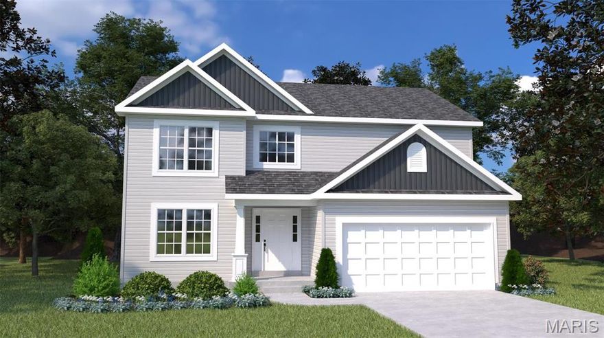 The Hazel by Houston Homes, LLC is a 2-story w. 4 BR (up to 6 BR), 2.5 BA, 2-car garage & our impressive standard included features–across 2,953 sf split-level layout. Enter at Foyer w/Flex Room. Flex can be optioned to dining room w/ butler’s pantry. Past the main floor powder room is open kitchen-café-great room. Walk-in pantry, opt. center island, stainless steel appliances, granite countertops, all-wood dovetail kitchen cabinetry w/soft close doors & drawers. 8’ café-great room ceilings w/option to 9’, 11’ or a vault opening to loft above. Take staircase down a half flight to the standard finished lower-level rec room. Another step down to the unfinished basement – option to finish w/ bedroom, bath, or custom space. Upper-level splits between Primary Bedroom w/en suite & convenient laundry + the secondary 3 BR+Loft. Pella windows, coach lights at garage, PestShield, full yard sod, professional landscape package & more. Build a Houston Home. Build a Better Home for a Better Price.
