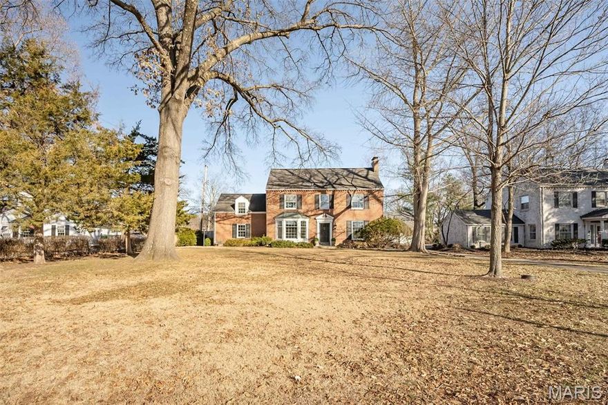 After 48+ years of love and memories, it's now time for this SPECTACULAR brick showstopper to begin it's new chapter! Standing stately and perfectly positioned on a gorgeous FLAT .35 acre PREMIUM lot in Kirkwood, this classic beauty will capture your heart with it's subtle elegance, timeless architecture and traditional yet functional floorplan. Step inside and instantly feel a warm welcome by the inviting entry foyer that leads you into the expansive sundrenched living room with rich hardwood floors, stunning focal fireplace, arched built-ins and French doors that lead to the fabulous FIRST floor sunroom (double decker)! The dining room is also nicely sized and has a lovely bay window, stylish wallpaper and butler doors that lead into the AWESOME open concept kitchen/family room area: kitchen sports neat wainscoting ceiling, recessed lighting, wood cabinetry with loads of storage, solid surface countertops, breakfast bar, planning desk and designer appliance package that includes GE Profile built-in microwave and oven, Bosch dishwasher and built-in cooktop. Relax in the cozy "step down" family room: wall of custom built-ins, dual ceiling fans and access to the backyard/patio areas. There's also a charming powder room on the main level that is super convenient for every day life or guests while entertaining. Head up the grand staircase and be pleasantly surprised to find the exceptionally sized second AND third floors: large primary bedroom with double closets, black/white themed bathroom with walk-in shower and private access to the SECOND sunroom that offers picturesque views! (2) additional bedrooms are also generously sized...(1) is dormered with wood accent walls, loads of storage/built-ins. The oversized hall bath has a tropical vibe: chic wallpaper, abstract black/white tile floor, custom vanity/cabinetry, large Jacuzzi tub and walk-in shower. The 3rd floor is SUPER COOL!! Utilize this magical space to fit your needs: 4th bedroom, flex/bonus room, office or studio. Head out to the fenced backyard and let your imagination soar! Plenty of greenspace for gardening, playing ball or how about a pool?! Not to miss: 2-car oversized detached garage, storage/planting shed, built-in outdoor grill, meticulously maintained/updated systems, central vac, Anderson and Pella replacements windows throughout and SO much more!  Don't miss this one folks...it's a keeper!