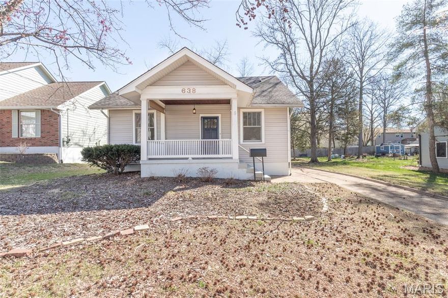 Exceptional opportunity in one of Kirkwood's most desirable neighborhoods! This rare 75' wide, level lot offers the space to build substantial square footage in a premier location where land of this size rarely becomes available.
Location is everything: walk to downtown Kirkwood, the elementary school, and the high school. This property is hitting the market for the first time in nearly 50 years.
Selling as-is, the existing home requires full renovation/updating and is best viewed as a tear-down or major rehab project. It offers 1 bedroom and 1 bath on the main level with wood floors, plus finished upper-level space with a full bath and a separate entrance. The covered front porch and expansive yard showcase the property's excellent bones and ideal setting. 3-year-old HVAC system, 7-year-old water heater, and 9-year-old roof. 
The substantial 528 sq ft detached garage (24' x 22') with a new, insulated garage door could be utilized or repurposed.
This is a land value opportunity in a walkable, family-friendly location. Whether you're a builder, investor, or buyer ready to create a custom home on a prime Kirkwood lot, this property delivers the location and space that's increasingly hard to find.