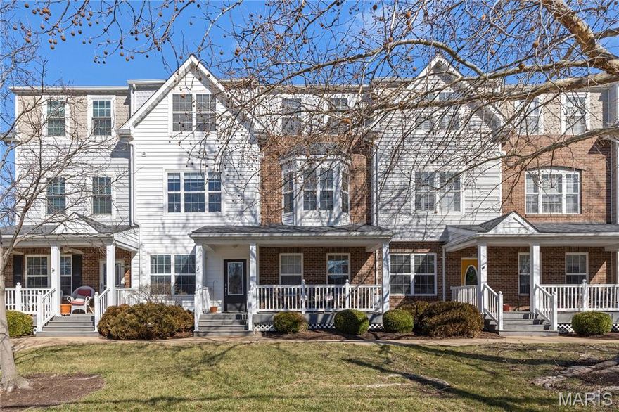 LOCATION! LOCATION! LOCATION! Beautiful 2 bedroom, 2 full bath townhouse just STEPS from Downtown Kirkwood. Newer construction (approx. 22 years old). Open-floor plan features a large living room with bay window, eat-in kitchen with center island, granite countertops, stainless steel appliances and spacious dining room. Second floor features a guest bedroom with neighboring full bath as well as the primary bedroom with walk-in closet and en-suite bath. Second floor also houses the washer/dryer and two large hall closets. Assigned parking space in the heated garage. Plenty of guest parking spots in the surface parking lot. Lovely community patio with BBQ and seating offers additional outdoor space. WALK to shopping, dining, nightlife, and ALL that DOWNTOWN KIRKWOOD has to offer!