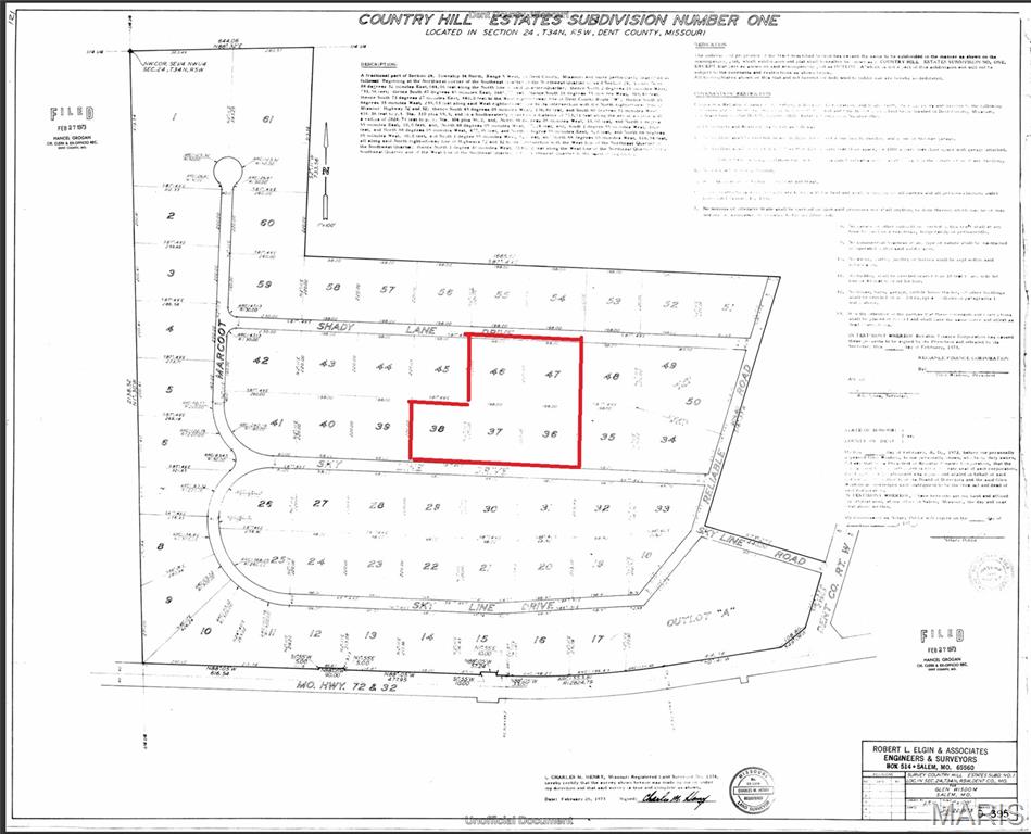 COUNTRY HILLS ESTATE - Land