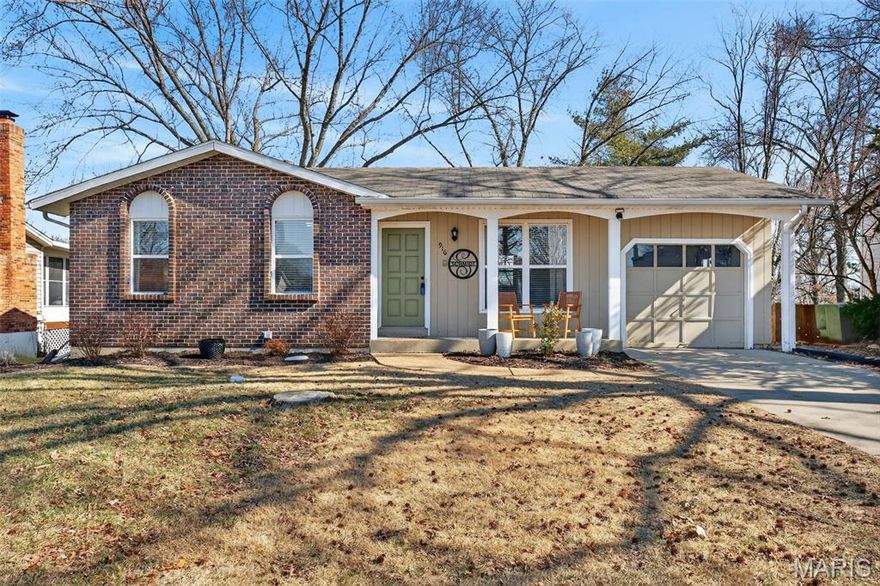 A fresh opportunity in a location buyers continue to love. Welcome to 916 Tree Trails, tucked into the San Luis Trails subdivision within the Rockwood School District. From the moment you step inside, the hardwood floors and bright clean feel set the tone. The living and dining spaces connect seamlessly, creating an open and inviting feel. The kitchen has been refreshed with stainless steel appliances, updated counters, and space for a dining table. Just off the kitchen, a spacious 25x15 deck overlooks the level, fully fenced backyard, offering a great outdoor retreat. You will find three main floor bedrooms along with an updated bath featuring simple, timeless finishes. Downstairs, the finished walk-out lower level adds valuable extra space with a large family room, recreation area, and an additional full bath. There is also a large closet!  The sliding glass doors provide natural light and direct backyard access from the lower level. The garage is extra deep, offering excellent storage and parking flexibility. To top things off, the sellers have already completed the St. Louis County occupancy inspection, so the home is officially ready for it's new owner to move on in. Tucked into a convenient St. Louis County location with quick access to Highways 30, 44, and 141, you are also close to local favorites like Poor Richard’s, Russell’s Cafe, Lone Elk Park, and George Winter Park for dining, recreation, and enjoying the outdoors. Schedule your showing today or plan to join us at the Open House this Sunday 2/22 from 1-3pm.