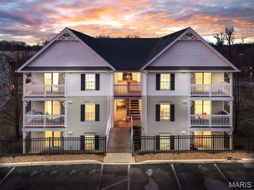 Welcome to this ground-level 2 bedroom, 2 bath condo offering comfortable main-floor living with desirable zero-step entry in a convenient South County location. Featuring luxury vinyl plank flooring throughout and an open floor plan, this home provides both style and functionality. The spacious living area flows seamlessly into the dining space and kitchen, complete with an electric stove, breakfast bar, and ample cabinetry — perfect for everyday living or entertaining.

The dining area offers sliding glass door access to the private rear patio, creating a great indoor-outdoor flow for relaxing or hosting guests. Both bedrooms are generously sized, with the primary suite featuring a private bathroom with dual vanity, walk-in closet, and an additional linen closet for extra storage. The second full bathroom includes a large vanity and a tub/shower combination, ideal for guests or everyday use.

Enjoy the convenience of main-floor in-unit laundry with washer and dryer included. Low-maintenance living in a location close to shopping, dining, and everyday amenities!