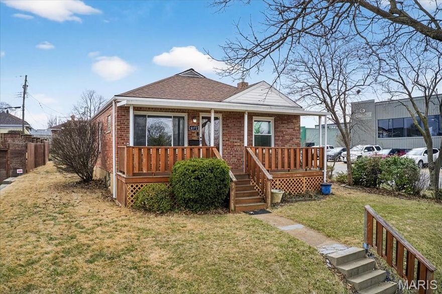 Charming bungalow in the heart of Tower Grove South! Located on a desirable corner lot in one of South City’s most vibrant neighborhoods, this beautifully maintained 2-bedroom, 1-bath home offers character, comfort, and versatile living space. Step inside to a spacious living and dining area filled with natural light and featuring stunning hardwood floors that create a warm, inviting atmosphere. The kitchen is both functional and bright, complete with stainless steel appliances and ample natural light. Both generously sized bedrooms showcase gorgeous hardwood flooring, abundant sunlight, and newer windows.
The full bath is fresh and airy, offering a tub/shower combo and convenient linen storage. Just off the back of the home, a large all-season room with its own mini-split system provides fantastic additional living space — perfect for relaxing or entertaining while overlooking the partially fenced backyard and paved patio. The lower level expands your options even further, offering flexible space for a rec room, home theater, game room, home office, or workout area. Laundry is conveniently located downstairs. Outside, you’ll find a rare oversized two-car side-entry garage plus a utility shed — ideal for extra storage, tools, or hobbies. Some great upgrades are newer windows on front & side of home, HVAC system, attic insulation, and most lighting throughout. Enjoy the best of city living with nearby parks, restaurants, and entertainment just minutes away. Don’t miss your chance to make this stunning Tower Grove South home your own!