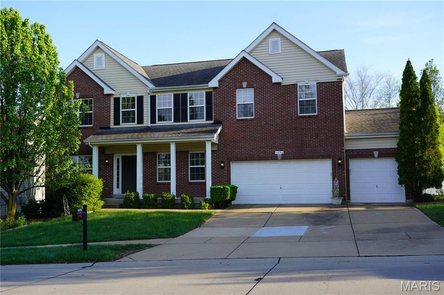 Welcome to this beautiful home in the highly desirable Legacy Pointe subdivision! This spacious 2-story residence features 4 bedrooms and 4 bathrooms, along with numerous updates throughout.

The kitchen is a standout, showcasing granite countertops, a center island, and updated finishes that continue into the main floor powder room and both upstairs bathrooms. Newly polished hardwood floors enhance the entryway and kitchen/breakfast room, adding warmth and elegance.

Upstairs, you’ll find generously sized bedrooms offering comfort and space for everyone. The finished basement is perfect for entertaining, complete with a full bathroom, a large family room, a bar area, and two additional versatile rooms—ideal for a home office, gym, or guest space.

Step outside to a level backyard, providing plenty of room to relax, play, or expand your outdoor living area.

Located in the sought-after Rockwood School District with easy access to Hwy 141 and I-44, and just minutes from shopping and dining at Gravois Bluffs, this home truly has it all.