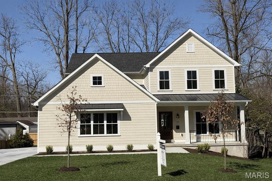Premium new construction in the heart of Webster Groves, just a short walk to downtown restaurants, shops, and parks. Welcome to 112 Oakwood, a beautifully crafted 4 bedroom, 3.5 bath home offering timeless design, thoughtful details, and exceptional living space.
This 3,130 sq ft residence includes a beautifully finished lower level space. The open floor plan is filled with natural light and features hardwood floors, a designer kitchen, and spacious living areas ideal for everyday living and entertaining.
Elegant wainscoting in the dining room and front foyer adds classic character, while the second level features a luxurious primary suite and convenient second-floor laundry.
The exterior showcases Hardie board siding, fresh sod, professionally designed landscaping, and a custom pergola that creates an outdoor living retreat.
The finished lower level features a full 9-foot pour, creating a bright and comfortable extension of the home’s living space. Perfect for a family room, recreation area, or guest retreat.
Beautifully finished and move-in ready, 112 Oakwood offers a rare opportunity to own a newly completed home in one of Webster Groves’ most desirable neighborhoods.