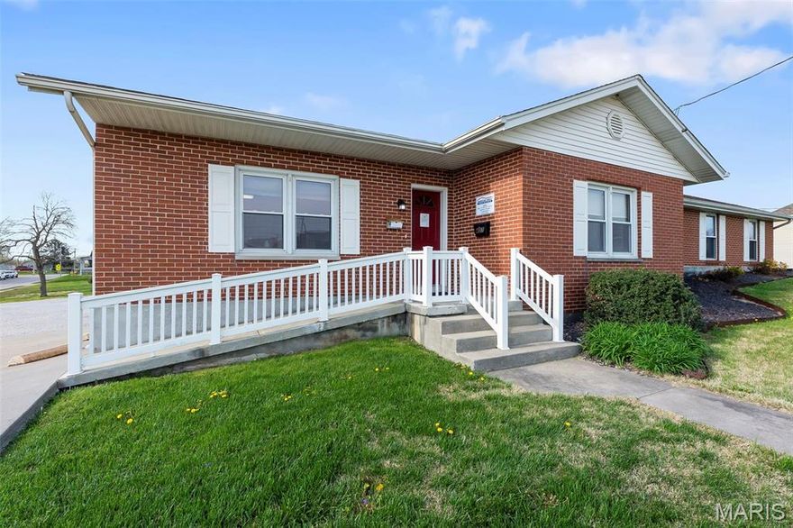 Seize this exceptional commercial property in a high visibility location, just blocks from downtown and directly across from the newly built Justice Center. This property features a spacious reception area, supply room, full kitchen, 1.5 bathrooms, a file room and 7 private offices. Additionally, there is an income generating opportunity with three vacant rental spaces you could maximize revenue. With three separate exterior entrances, the space offers flexibility for multiple tenants or business uses. The existing carport could also be enclosed for additional storage. Looking for something different? Take advantage of the C-2 zoning and prime location to customize build your ideal business venture. Whether you're expanding, relocating, or investing, this property offers endless possibilities on the corner with over 300' of road frontage. Currently generating monthly income through leases. Location: City, Corner Location, Downtown, High Traffic