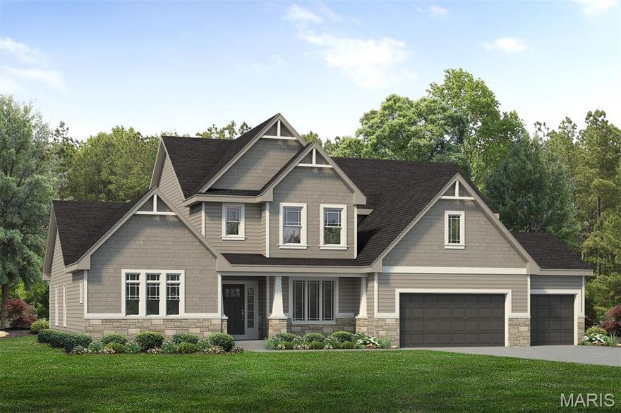 COMING SOON ON HOMESITE 150! Welcome home to the Turnberry—a beautifully crafted 1.5-story residence located in the heart of The Estates Preserve in Affton, Missouri. Designed for comfort, luxury, and connection to nature, this 4-bedroom, 3.5-bath home is thoughtfully appointed with both elegance and functionality in mind. Step inside to find spacious, open-concept living with designer finishes throughout. The gourmet kitchen is enhanced by a butler’s pantry, perfect for seamless entertaining or everyday organization. Just off the kitchen, a cozy hearth room features a gas fireplace with a striking stone surround, creating the perfect gathering space for relaxing evenings. The luxury owner’s suite offers a private retreat with a spa-like bathroom, complete with a walk-in shower and freestanding lay-in tub for ultimate relaxation. Upstairs, additional bedrooms and baths provide flexible living for family or guests. Enjoy the outdoors year-round with a 16x14 covered deck overlooking your backyard, and a concrete patio beneath, ideal for entertaining or peaceful mornings surrounded by nature. Located just off Mackenzie Road in South St. Louis County, The Estates Preserve offers more than just beautiful homes—it’s a lifestyle connected to the land. Explore the expansive trail system, fish in the stocked lakes, and take in the beauty of over 20 acres of preserved wildlife corridor. This forward-thinking community is dedicated to supporting native species with insect hotels, owl and bat houses, and butterfly gardens thoughtfully integrated throughout the landscape. With custom home options, exceptional schools, and a location just minutes from major highways, restaurants, and shopping, this is your chance to experience luxurious suburban living in a community that truly embraces the outdoors. Don’t miss your chance to own this exceptional home in one of Affton’s most unique and inspiring new communities—schedule your private tour today!