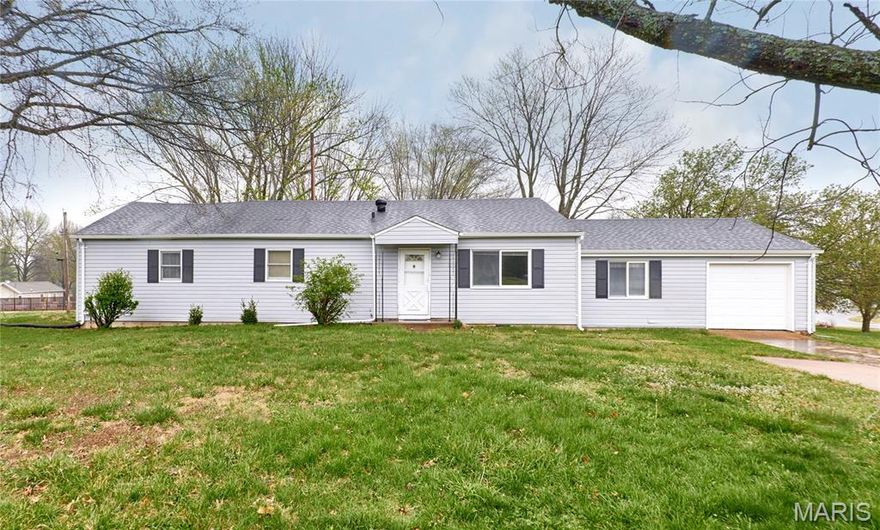 This spacious ranch in a great Ballwin location is the perfect blank canvas for your updates! Situated on a .45-acre lot shaded by large trees, this 4 bed/1 bath home is a wonderful opportunity for either an investor or a handy owner-occupant to make it their own. Inside, the bright living room opens to an eat-in kitchen with plenty of cabinet space and French doors leading to the covered back porch. You'll have a 1-car garage, extra parking pad, and a partial basement. Within walking distance to shops and restaurants on Manchester, and moments from Mockingbird Park and Rockwood Schools, you'll have everything you need nearby! Home to be sold in as-is condition. Seller to do no inspections or repairs.