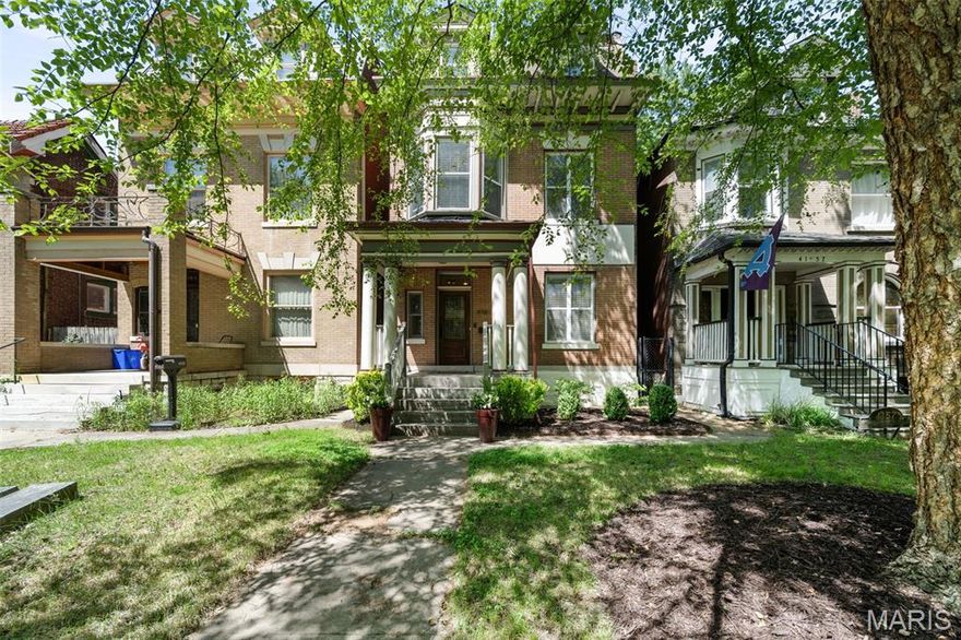 Welcome to this stunning Central West End residence, ideally situated on a quiet, tree-lined boulevard just steps from some of St. Louis’ favorite cafes, restaurants, and neighborhood attractions. Designed with both everyday living and entertaining in mind, this thoughtfully updated home offers seamless indoor-outdoor flow from the living room to the kitchen, deck, and beautiful backyard. Multiple outdoor decks provide picturesque views and inviting spaces to relax on every level. The second floor features a spacious primary suite, additional bedroom, private office, and conveniently located laundry. The expansive third-floor retreat offers exceptional flexibility with a bedroom, full bath, kitchenette, and living area - perfect for guests, multigenerational living, or a private studio space. Experience refined city living in one of St. Louis’ most sought-after neighborhoods.