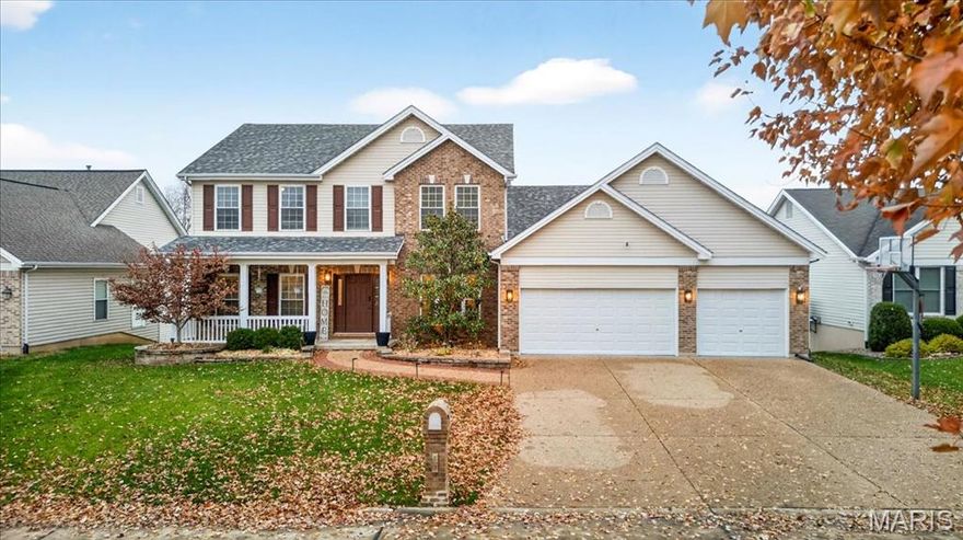 Come experience elevated living in this beautifully updated 4BR + sleeping area, 3.5BA home with a 3-car garage in the highly sought-after Savannah subdivision of St. Peters. Offering over 4,400 square feet of finished living space, this home showcases a rare combination of refined interior updates and resort-style outdoor living, complete with a stunning IN-GROUND POOL installed in Nov 2024. Every detail has been thoughtfully enhanced to create a home that is both stylish and functional. The kitchen has been recently updated with new cabinetry, countertops, and dishwasher (2024), complemented by updated main-level flooring that adds warmth and continuity throughout. A high-efficiency 4-unit HVAC system (2025) ensures optimal comfort across every level. The expansive floor plan is designed for both everyday living and effortless entertaining. This three-level home features an open and inviting MAIN LEVEL with a desirable ENSUITE PRIMARY BEDROOM, laundry room, flex space, beautifully UPDATED KITCHEN, and a four-season SUNROOM filled with natural light. Upstairs, you’ll find spacious secondary bedrooms and an oversized BONUS ROOM, ideal for a media room, play space, or additional lounge area. The layout offers excellent flexibility for multigenerational living or those needing separate living spaces. The finished WALKOUT LOWER LEVEL expands the home even further, offering the perfect setting for entertaining or private living quarters. Features include a full wet bar, full bath, private sleeping room with walk-in closet, and generous recreation space. Step outside to a backyard designed to impress. The fully fenced yard features a wood deck, patio, PRIVATE PUTTING GREEN, and a stunning IN-GROUND POOL, all overlooking the peaceful neighborhood lake. Whether hosting gatherings or enjoying quiet evenings, this outdoor space delivers a true resort-style experience at home. Located within the highly regarded Francis Howell School District and just minutes from parks, shopping, dining, and major commuting routes, this home offers the ideal balance of privacy, convenience, and lifestyle. With over 4,400 square feet of finished living space, significant recent upgrades, and exceptional indoor and outdoor living, this is a rare opportunity to own a move-in-ready home in one of St. Peters’ most desirable communities.  Due to demand, SHOWINGS will now START - Wednesday, February 18.