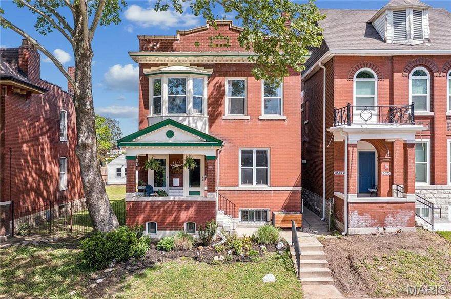 Fully renovated and lovingly maintained since 2016, this beautifully appointed 5 bed, 2.5 bath brick home offers a refined blend of space, style, and everyday functionality in one of the city’s most connected and charming pockets. Ideally situated on a closed street next to Tiffany Park, this residence offers privacy, green space, and a neighborhood feel, while being centrally located near the attractions of the Shaw, South Grand, and Tower Grove. 

From the moment you step inside, you’re greeted by soaring ceilings, gleaming hardwood floors, and natural light that pours through the expansive windows. The formal dining room is perfectly suited for elevated entertaining, while the gourmet kitchen impresses with granite countertops, a center island, custom cabinetry, and a seamless flow into an additional living area designed for connection and comfort. Upstairs, the spa-inspired primary suite features dual vanities, an oversized shower, a walk-in closet, and beautiful sunset views from the private balcony, creating your own elevated retreat. Three additional spacious bedrooms, a full bath, and a convenient laundry room complete the upper level. The finished lower level houses the 5th bedroom and also provides the ultimate flex space; ideal for game days, movie nights, or hosting overnight guests! 

Step outside to a cozy backyard oasis featuring a deck, paved brick patio area, and landscaped yard designed for both quiet mornings and lively gatherings. Not to mention the covered garage-door carport, with alley access for easy off-street parking, and the dual-zoned HVAC, providing efficient comfort year-round. Just minutes from Saint Louis University, Cortex Innovation District, The Grove, parks, dining, nightlife, and major highways, this is the kind of home that lives as effortlessly as it shows.