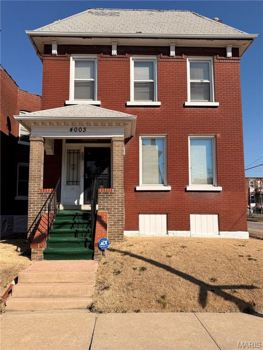 Investor special in North St. Louis City! This 3-bedroom, 1.5-bath single-family home offers 1,504 square feet of opportunity and is ready for your vision. Built in 1908, this property features classic historic character and solid potential for renovation. The home sustained damage during the May 2025 tornado and has since been professionally gutted by a restoration company, providing a clean slate for redevelopment. A new roof was installed in December 2025, adding significant value and reducing major upfront expenses. Ideal for investors, rehabbers, or buyers looking to customize a property from the ground up. With much of the interior already cleared, you can efficiently design and rebuild to your specifications. Property is being sold as-is. Seller to make no repairs or provide inspections.