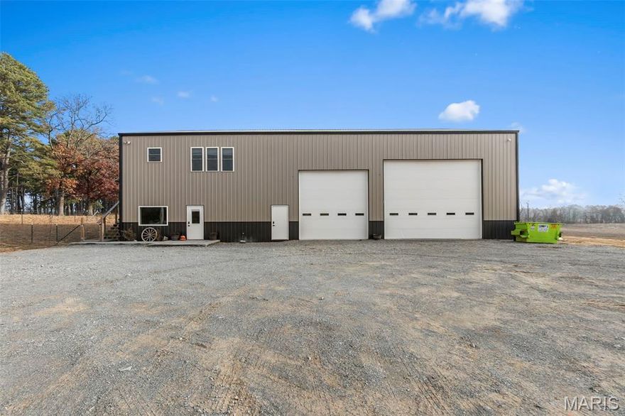 This rare opportunity offers the perfect combination of business and living space right on Highway 61. The property features an expansive shop with over 3,000 square feet, complete with two large overhead doors and a convenient half bath. Attached to the shop is an 800-square-foot office that is fully heated and cooled, providing an ideal space to manage operations while offering additional storage.  

Upstairs, you’ll find beautifully designed living quarters with two bedrooms and one bath, creating a comfortable home above your workspace. Built in 2023, the property sits on six acres and includes both county water and a private well, making it perfect for animals, gardening, or future expansion.  

With its prime location, modern construction, and versatile layout, this property is a rare chance to own a shop house that seamlessly blends business potential with residential comfort. Don’t miss out, contact us today before this opportunity slips away.