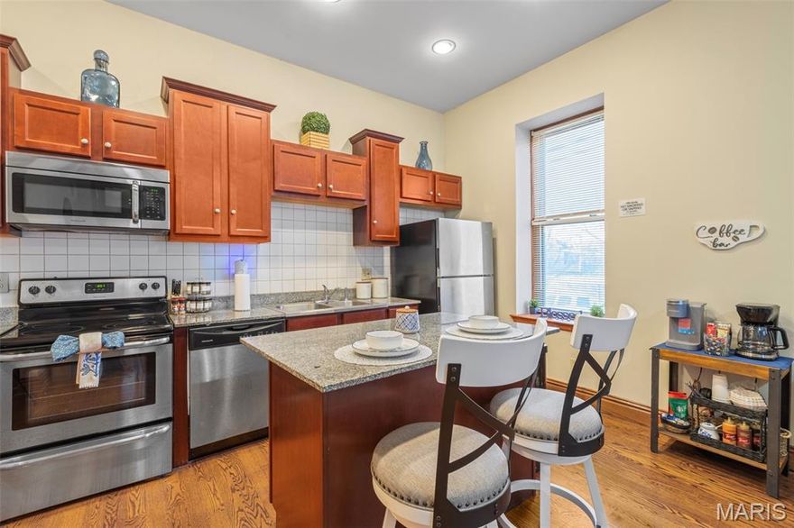 Welcome to 3868-unit 2E Shaw Boulevard, where historic character meets high-end modern living in one of St. Louis’ most sought-after neighborhoods. This beautifully renovated upper-level residence offers a rare opportunity to lease a luxury unit in the heart of the Shaw district, just moments from the world-renowned Missouri Botanical Garden and the scenic Tower Grove Park.

The upstairs unit features a bright and open layout with tall ceilings, oversized windows, and abundant natural light throughout. Every major system in the property has been updated, and the unit showcases all new stainless-steel appliances, modern fixtures, and high-quality finishes designed for today’s lifestyle.

The fully updated kitchen offers a spacious open-concept design with contemporary cabinetry, modern countertops, and brand-new appliances, making it ideal for both everyday living and entertaining. Beautiful hardwood flooring flows throughout the home, creating a warm and cohesive feel from room to room. The generous bedrooms provide excellent space and privacy, while the renovated bathroom reflects a clean, modern design with updated plumbing and fixtures.

This upper-level residence offers the added advantage of privacy, quiet living, and elevated views of one of the most desirable streets in the Shaw neighborhood.