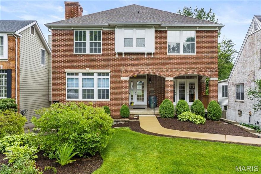 Beautiful all-brick newer construction home on tree-lined East Drive, just blocks from all that downtown Clayton has to offer, awaits its new owners. The main level boasts wood floors, two welcoming living areas, a formal dining room, and a spacious eat-in kitchen with abundant cabinetry, granite countertops, a large seated center island breakfast bar, walk-in pantry, built-in desk, and access to a maintenance-free composite deck overlooking the level backyard—ideal for everyday living and entertaining. Upstairs you’ll find four generous bedrooms, three full baths, second-floor laundry, and a versatile loft office. The primary suite impresses with coffered ceilings, dual closets, and a spacious bath with double vanities, soaking tub and separate shower. The finished lower level expands the living space with a flexible rec room, mudroom with storage, guest suite or bonus office, full bath, and walk-out access to the backyard. Rear-entry two-car garage. A perfect blend of space, location, and timeless curb appeal.