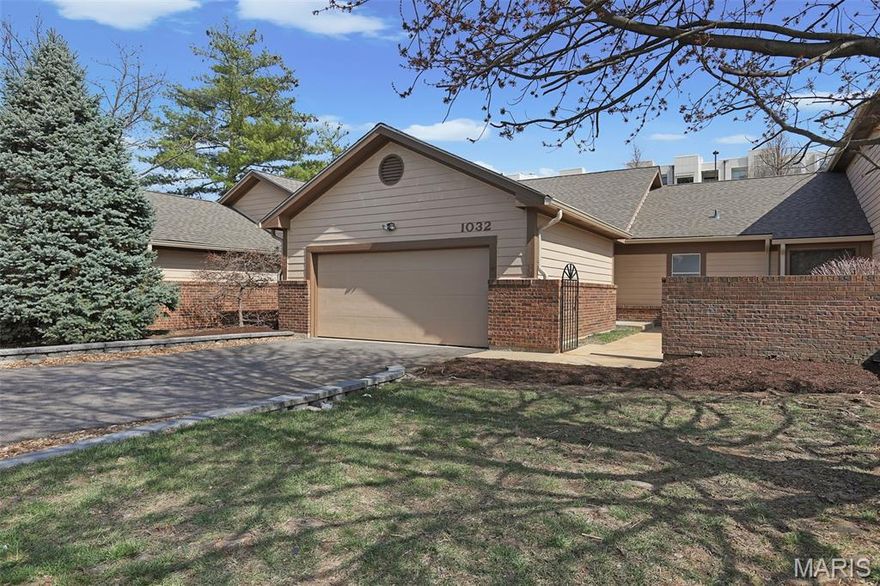 A Beautifully Remodeled RANCH Condo that You Have Been Waiting For! Creve Coeur & Ladue School District! Quality Workmanship & Tasteful Selection of Decor! Comfortable Living on One Level PLUS Additional Living Space in Lower Level!  MAIN FLOOR LAUNDRY. Entry Foyer with Wood Flooring opens to Spacious Vaulted Great Room with Fireplace and  Dining Area-ALL with Gorgeous Flooring.   Great Kitchen with White Cabinetry, Granite Counters, New Stainless Appliances, Backsplash, Hi Arc Faucet, Stainless Sink, Porcelain Tile Floor, Recessed Lighting,, Breakfast Bar and 2 Pantries. 2 Bedrooms (Brand New Carpeting) including Primary Bedroom with Walk in Closet and Amazing Remodeled Luxury Bath including Separate Soaking Tub, Walk in Shower with Striking Tile Work, Double Sink Tall Vanity with Onyx Counter, Porcelain Tile Floor, Tasteful Decorator Lighting and Fixtures. 2nd Bath is Large and  Equally Amazing and Remodeled! So Much Extra Living Space in Lower Level with Huge Recreation Room and 3rd New Full Bath plus Plenty of Storage Space.  Extra Large Patio for Enjoying Coffee and the Outdoors. 2 Car Attached Garage. New Lighting, Fresh Paint, New Flooring, Panel Doors, Updated Hardware & Much Much More! YOU MUST SEE TO APPRECIATE! Monthly fee includes sewer, water, trash, lawn, snow removal and more Walk to .Community Pool. Spoede Elementary. Creve Coeur Amenities. Great Location in Creve Coeur!