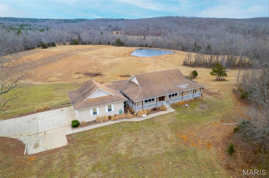 125 +/- acres in a fantastic location offering the perfect blend of convenience and privacy! These 125 acres are located right off of highway 67 N, just 10 minutes north of Poplar Bluff and less than 2 miles from the scenic Black River. The property sets up really well for deer and turkey hunting, with a large block of timber at the back of the property and pasture/food plot areas throughout the center. There are several ideal tree stand locations as well. There are two water sources on the property, a spring fed creek that cuts the property in half offering a great funnel for the wildlife, and a large pond for fishing. Another awesome feature of this property is the direct access to national forest on 2 sides, granting the future owners access to thousands of additional acres for hunting, hiking, and exploring, as well as miles and miles of trail riding. The home is 3 bed 2.5 bath with a wrap around porch, 2 car garage, and a fully finished basement. There is a sunroom off from the kitchen with a beautiful view overlooking the pond and pasture, as well as an insulated 30 x 40 shop for all of your storage needs.