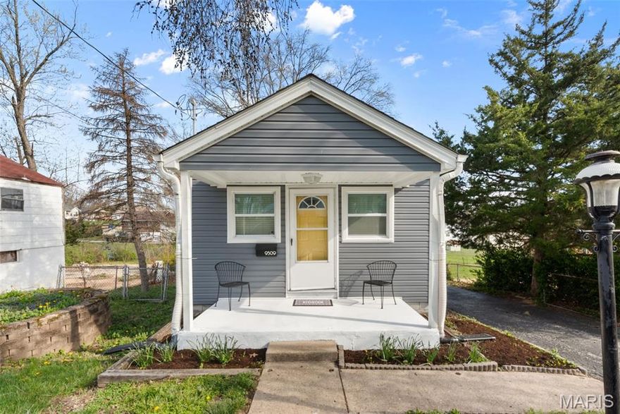 Welcome to 9509 Trescott Avenue, a beautifully updated bungalow tucked just off Woodson Road in the heart of Overland. This charming home offers a blend of modern updates and comfortable, functional living. Step inside to find updated flooring throughout the main level and a light-filled living room with large windows that create a warm, inviting atmosphere.

The kitchen features crisp white cabinetry, granite countertops, and appliances including a microwave, stovetop, and dishwasher, offering both style and functionality. The main level includes one bedroom and a full bathroom, while the partially finished lower level provides an additional bedroom with a walk-out to the backyard.

Both bathrooms have newer vanities, fixtures, ceramic tile flooring, and refreshed tub and shower surrounds. 

The backyard offers great usable space along with a utility shed, ideal for storage, hobbies, or a workshop. Whether you're looking for a move-in ready home or a smart investment, this property offers great value in a convenient Overland location close to shopping, dining, and major roadways.