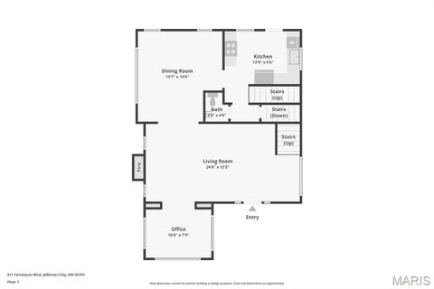 Tiny photo for 811 Fairmount Boulevard, Jefferson City, MO 65101 (MLS # 26045301)
