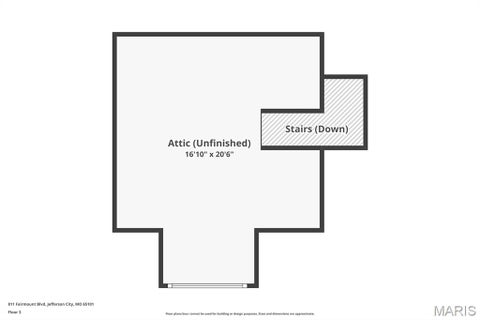 Tiny photo for 811 Fairmount Boulevard, Jefferson City, MO 65101 (MLS # 26045301)