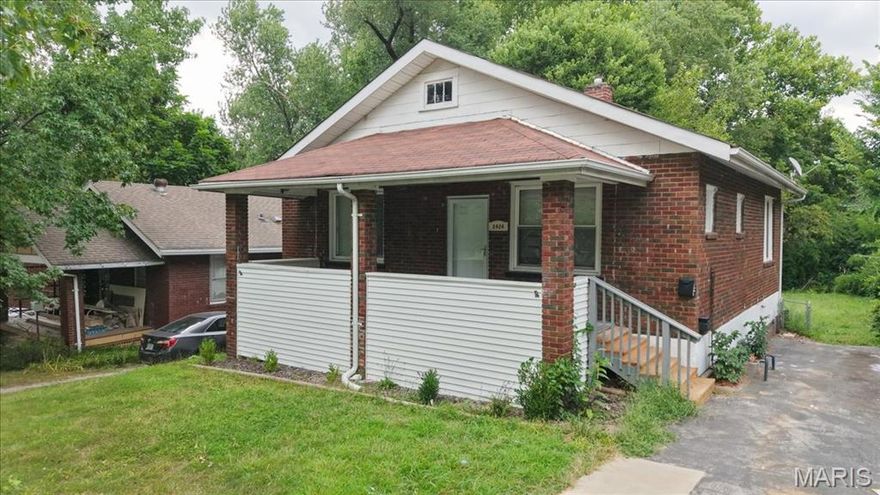 Cute, Cozy, Comfortable bungalow!  You'll be greeted by treated stain glass windows in the main living area, when you first walk in! Perfect for the new family starting out. Close to schools, shopping, & community center. 3 beds & 2 FULL baths, new floors throughout, new electric, new plumbing, new windows, practically new everything! Large level fenced backyard, great quiet neighborhood and street. Backyard overlooked by sunroom and small back deck or if you prefer sitting on your front porch after a long day, it's covered! Spacious basement as well, perfect for a play room, movie theater or whatever you choose!