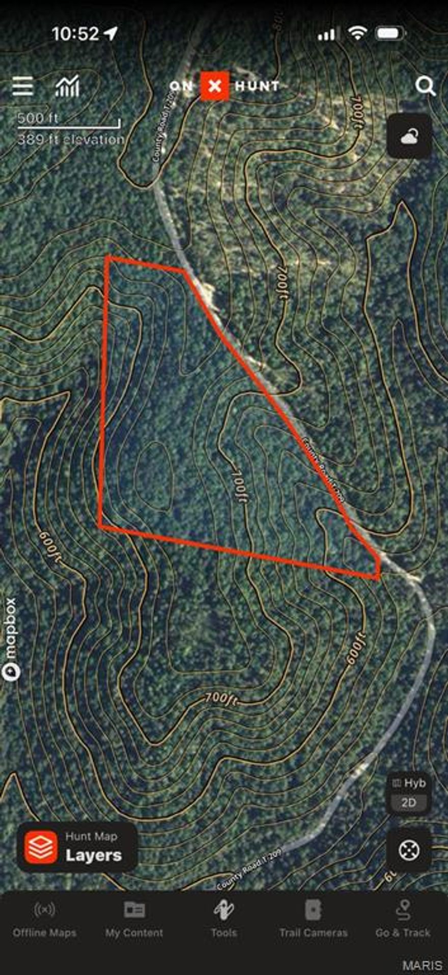 24 +/- acres with country road frontage. This tract offers several options for use ranging from recreational hunting ground to a future homestead.