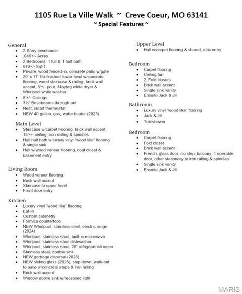 Tiny photo for 1105 Rue La Ville Walk #1105, Creve Coeur, MO 63141 (MLS # 26000403)