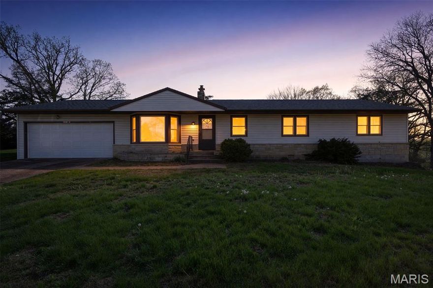 Welcome home to this spacious and beautifully designed ranch-style residence offering 4 bedrooms, 2 full baths, and the convenience of main floor laundry, all situated on over an acre in a highly sought-after area.

Step inside to a large, welcoming living room featuring a cozy wood-burning fireplace and a beautiful bay window with built-in storage, creating the perfect space to relax while enjoying natural light and added functionality. The center hall floor plan provides a timeless layout with great flow throughout, including a separate dining room ideal for family gatherings and entertaining.

The kitchen offers ample cabinet space, and a large pantry, making meal prep and storage effortless.

Outside, you’ll love the fenced backyard, providing plenty of room for pets, play, or outdoor entertaining, while still enjoying the privacy and space of this oversized acre-plus lot. The two-car garage adds convenience and additional storage.

The full unfinished basement presents an incredible opportunity to create additional living space tailored to your needs—whether it’s a family room, home office, or workout space.

This home offers an excellent opportunity for a buyer to add their own style and vision with a few cosmetic updates, including flooring and fresh paint, making it a wonderful chance to build instant equity while customizing the space to your personal taste.

With its generous layout, desirable features, and endless potential in one of the area’s most sought-after locations, this is a rare opportunity you won’t want to miss!