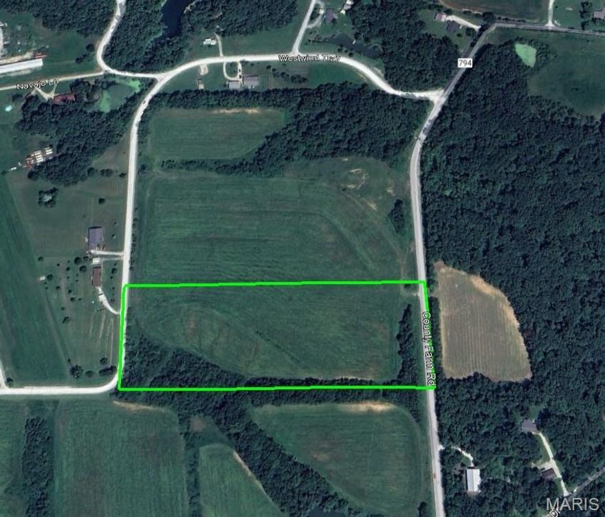 Welcome to this expansive 10-acre property located in beautiful Warren County, MO! This South tract features blacktop frontage, providing easy access just minutes from Hwy. 70.  With electric service readily available at the road and high speed internet, this land is primed for your future home site.
Check out the possibilities— Whether you’re looking to build a retreat or explore development opportunities, this property has everything to meet your needs.
Additionally, there’s potential for acquiring more acreage if you desire an even larger estate or investment opportunity. (See MLS #24052106 for full 30 acres available). Contact Bob or Ashley today for more information.