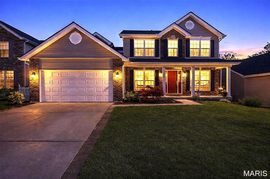 Welcome to 4891 Sierra View Court, located in the highly sought-after Huntington Glen community. This impressive 2-story home offers 4 bedrooms and 2.5 baths, combining comfort, style, and functionality throughout. Curb appeal shines with beautifully maintained landscaping and a sprinkler system in both the front yard. The air conditioned garage with 250v/50 amp service is an added bonus—perfect for a workshop or hobby space. Inside, you’ll find a versatile floor plan featuring a private office, formal dining room, and luxury vinyl plank flooring throughout the main living areas. The spacious great room is highlighted by a cozy gas fireplace, creating the perfect gathering space. The well-appointed kitchen includes 42” cabinetry, quartz countertops, undercounter LED lighting, custom center island, gas stove, and a walk-in pantry. The adjoining breakfast room leads to a large deck overlooking a level yard with aluminum fence that backs to common ground—ideal for relaxing or entertaining. Upstairs, the primary suite offers a true retreat with a spa-like bath featuring double bowl vanities, soaking tub, and a walk-in shower. Three additional bedrooms and a full bath complete the upper level. The unfinished walk-out lower level includes a rough-in for a future bath, offering endless possibilities to expand your living space. Loaded with upgrades and meticulously maintained, this home shows like a display and checks all the boxes. A tremendous value for the space and features offered!