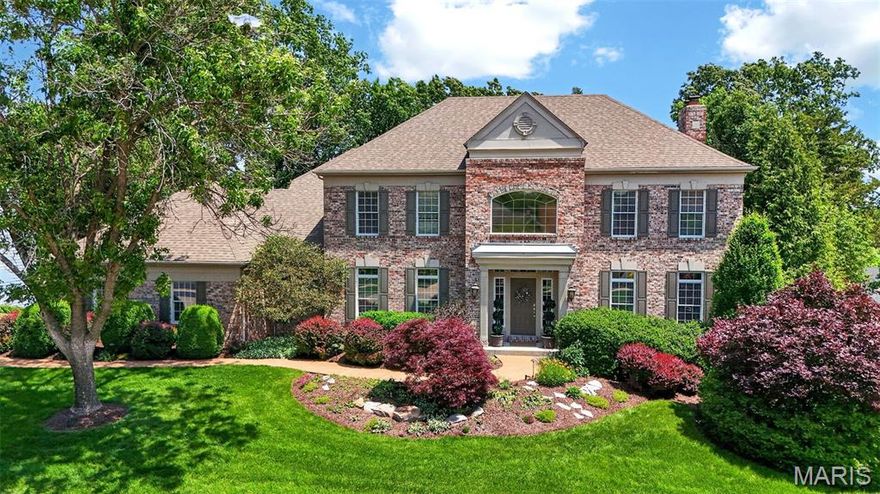 Welcome to 340 Pine Bend, an exceptional residence where timeless elegance meets resort-style living. Perfectly positioned on a beautifully landscaped lot, this stunning property offers a private backyard retreat designed for both sophisticated entertaining everyday relaxation and family fun. The outdoor setting is truly extraordinary, featuring a sparkling pool with water feature, gas fire pit area, and lush professionally designed landscaping that creates an inviting outdoor living environment. Multiple gathering spaces provide the perfect backdrop for summer entertaining, evening cocktails, or peaceful afternoons in your own private oasis. Inside, the home showcases refined finishes and thoughtfully designed living spaces throughout. The expansive family room serves as the heart of the home, highlighted by a striking stone fireplace and rich cherry hardwood floors that flow throughout the main level, adding warmth and timeless sophistication. The chef’s kitchen is both elegant and functional, featuring custom 42-inch cabinetry, granite countertops, 
2 walk-in pantries, and generous preparation space, ideal for everything from casual family meals to hosting on a grand scale. A beautiful sunroom is one of the home’s standout features, offering panoramic views of the spectacular backyard and pool while filling the space with natural light—allowing you to enjoy the scenery comfortably in every season. The home offers five spacious bedrooms, including a luxurious primary suite designed as a private retreat. The suite features his-and-her walk-in closets and a spacious layout that provides both comfort and convenience. The finished walk-out lower level significantly expands the home’s living and entertaining space. This level includes a large rec room, gaming area, fireplace, fifth bedroom, full bath, built in surround sound speakers, pool gathering space, and abundant storage, along with a fully equipped wet bar and ice maker—perfect for hosting guests, game nights, or casual evenings at home. The walk-out design creates a seamless connection to the backyard and pool area. Outdoor living continues with a beautiful deck overlooking the private backyard, providing the perfect setting for morning coffee, outdoor dining, or relaxing while taking in the serene surroundings. Additional thoughtful details include a well-designed laundry room with built-in cubbies for organization and a side-entry three-car garage that enhances both functionality and curb appeal. With its elegant finishes, expansive living spaces, walk-out lower level, and resort-style outdoor setting, 340 Pine Bend delivers an exceptional lifestyle of comfort, luxury, and effortless entertaining. Located in the highly sought-after Rockwood School District and served by Lafayette High School, this remarkable property offers the perfect combination of prestige, location, and livability. Washer, dryer, refrigerator, kitchen and basment TV convey with the property.