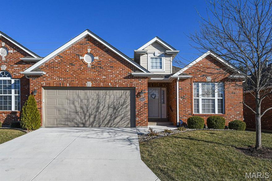 Welcome to this beautifully designed 2-bedroom, 3 full bath villa that blends comfort, space, and timeless appeal. A welcoming foyer opens into a bright, open floor plan highlighted by soaring vaulted ceiling that create an airy, expansive feel—perfect for both everyday living and entertaining.  The hardwood flooring is a great plus!

The spacious main living area flows seamlessly into the kitchen and dining spaces, offering flexibility and ease. The primary suite is a private retreat, featuring a generous layout and a full ensuite bath designed for relaxation. A second bedroom and full bath provide comfort and privacy for guests or additional household members.  UNIQUE FEATURES NOT IN ALL UNITS --  VAULTED CEILINGS, HARDWOOD THROUGHOUT MAIN AREAS, FULL BATH IN BASEMENT, SEPARATE STORAGE AREA IN BASEMENT, LARGE CEDAR CLOSET IN BASEMENT.

Downstairs, the unfinished basement offers endless potential—already equipped with a full bath, it’s ready to be transformed into a recreation room, home office, gym, or additional living space. Cedar closet adds both charm and practical storage, and is ideal for seasonal items or long-term storage. Large storage room includes built in shelving and a sump pump and pit.

With its thoughtful layout, abundant storage, and room to customize, this villa is a wonderful opportunity to create a home that truly fits your lifestyle.  Villa is a 55+ Senior Community.