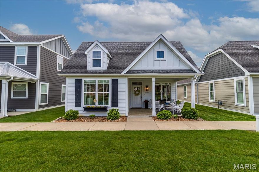 Welcome to this adorable cottage in the sought-after Walden Park subdivision! This charming home offers two bedrooms and two full baths, featuring hardwood floors throughout and custom shades that add both style and comfort. The spacious kitchen provides plenty of room to cook and gather, while the cozy gas fireplace creates the perfect spot to relax and unwind.

The large primary suite is a true retreat, complete with a walk-in closet and plenty of natural light. Step outside to the inviting front porch—an ideal place to enjoy your morning coffee or visit with neighbors. Light, bright, and full of charm, this home has a warm and happy feel from the moment you walk in.

Charming, cheerful, and move-in ready—this Walden Park gem is one you won’t want to miss!