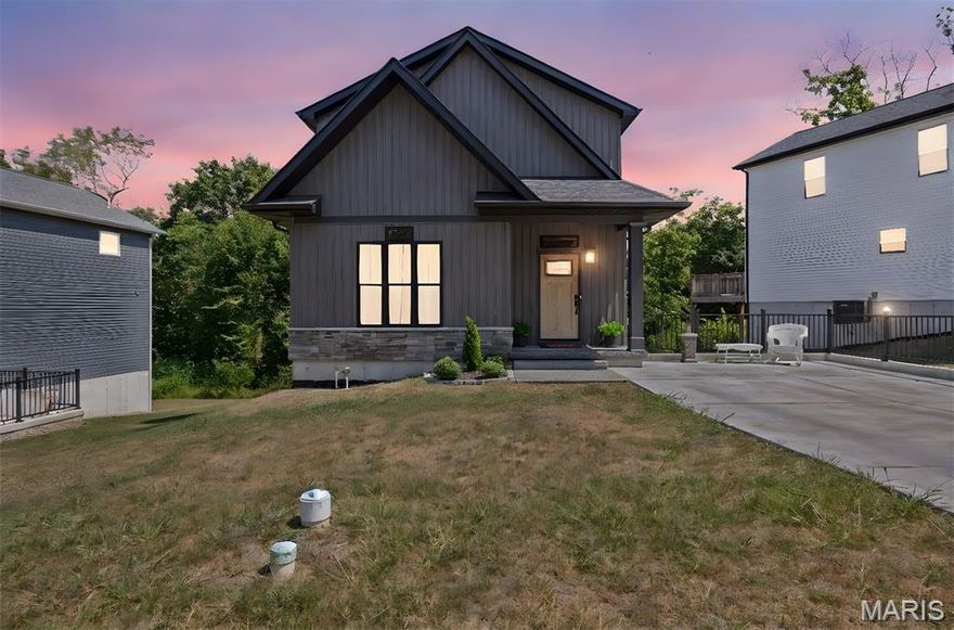 Stunning Newly Built 2024 Home with Premium Upgrades in the Heart of Potosi!
Step into modern comfort and timeless style with this brand-new 3-bedroom, 2-bath, two-story home offering 1,970 sq. ft. of thoughtfully designed living space. Built in 2024, this property showcases a wealth of high-end upgrades, including gorgeous granite countertops, stamped concrete walkways, luxury vinyl plank flooring, composite decking, and an irrigation system to keep your landscaping looking its best year-round.
The main level impresses with soaring 9’ ceilings, elegant 8’ doors, and an open layout perfect for entertaining or everyday living. The beautiful kitchen is a chef’s dream, featuring quality cabinetry, granite counters, and modern finishes. Master suite serves as a private retreat with its own deck overlooking the backyard—an ideal spot for morning coffee or evening relaxation. The partially finished walk-out basement expands your living space and leads to a covered patio, creating a versatile area for gatherings, hobbies, or quiet evenings at home.
Located within walking distance of charming downtown Potosi, you’ll enjoy easy access to shops, dining, and community events while still having a peaceful home setting. With its combination of quality craftsmanship, thoughtful details, and prime location, this home is truly move-in ready and built to impress.