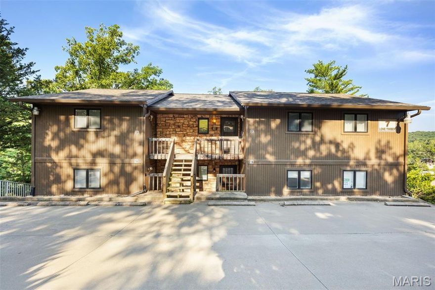 Rare Opportunity at Maywood Condos! Don't miss your chance to own this beautifully updated top-floor unit in the highly sought-after Maywood complex in Lake Ozark, MO—where listings are few and far between! Nestled in a peaceful, shaded setting just off Horseshoe Bend & Duckhead Rd at 2MM is this charming 1 bedroom/1bath condo offering the perfect lake escape. Enjoy afternoons by the pool, a match on the tennis courts, or relaxing at the community dock in a quiet gentle cove. This turn-key unit is just steps from parking and conveniently close to the pool. Whether you're seeking a weekend retreat, full-time lake living, or a strong rental investment, this one checks all the boxes. BONUS: Dual PWC slip! Great rental history. Low HOA's & Fabulous Amenities: pool, tennis courts, boat ramp & clubhouse. Priced to sell fast!