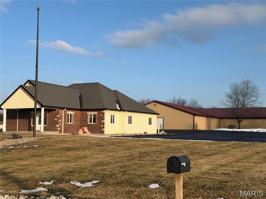 For Comp Purposes Only- main brick building 3084 sq ft on main level, with a full finished walk up basement.  Bathrooms, and kitchen.  Geothermal unit for heating in cooling with an additional heat pump.  Lagoon. 7.96 acres with a 175x55 Lester metal building with heating and cooling and a 40x50 storage building attached. Blacktop parking lot
Black top frontage.